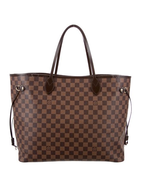 lv neverfull damier ebene mm|damier Neverfull mm price.